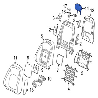 Jaguar OE - Front Headrest