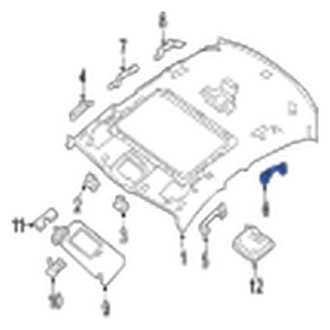 Jaguar OE - Rear Interior Grab Bar