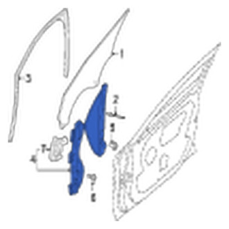 Jaguar OE - Front Right Window Regulator