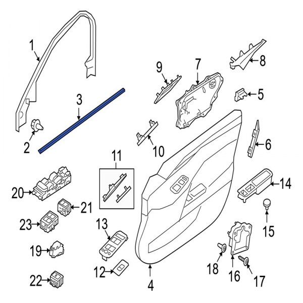 Door Window Belt Weatherstrip