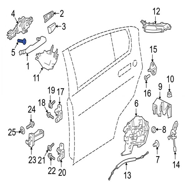 Exterior Door Handle Base Screw