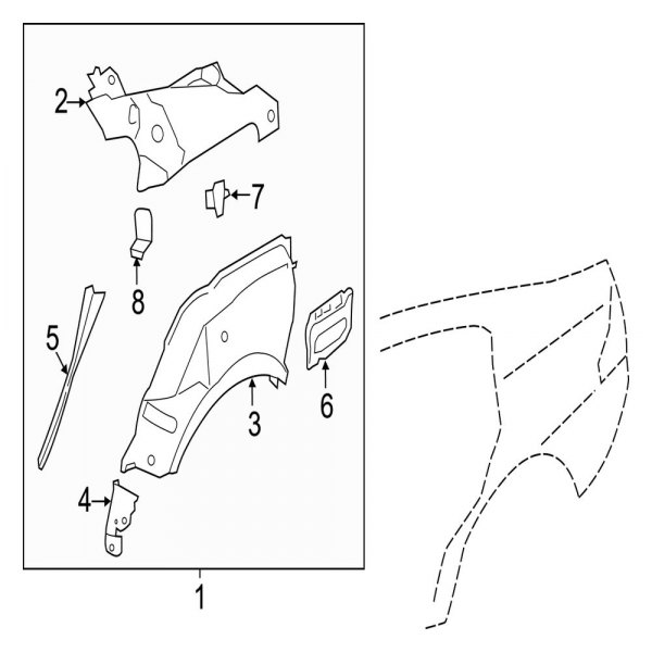 Quarter Panel - Inner Components