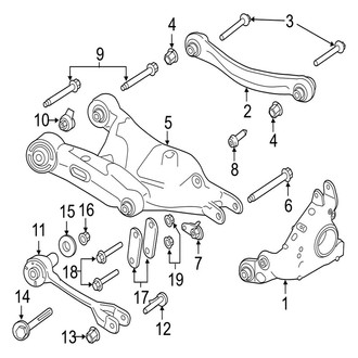 Jaguar OE - Rear Suspension - Suspension Components (Base / Premium / Prestige / R-Sport)