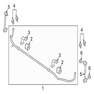Jaguar OE - Rear Suspension - Stabilizer Bar & Components