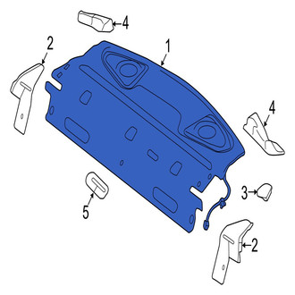 Jaguar OE - Rear Package Tray Trim