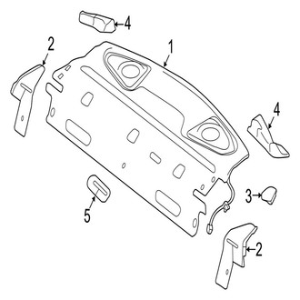 Jaguar OE - Rear Body & Floor - Interior Trim (Parcel Shelf)
