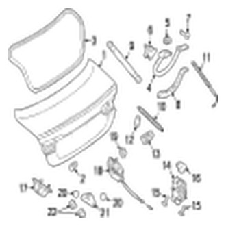 Jaguar OE - Trunk Lid - Lid & Components