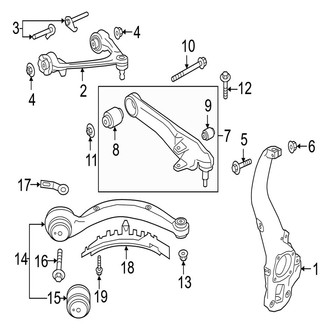 Jaguar OE - Front Suspension - Suspension Components (AWD 3.0L)
