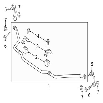 Jaguar OE - Front Suspension - Stabilizer Bar & Components (AWD)