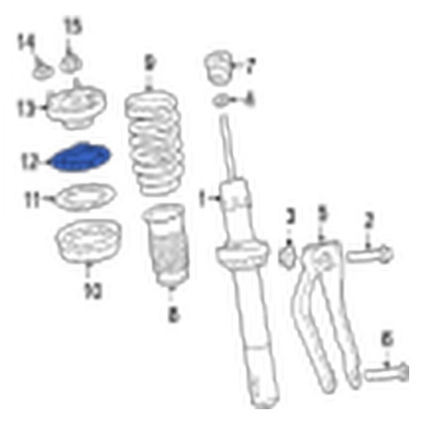 Jaguar OE T4N12637 Front Upper Coil Spring Spacer