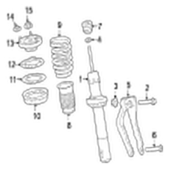 Jaguar OE - Front Suspension - Struts & Components (AWD)