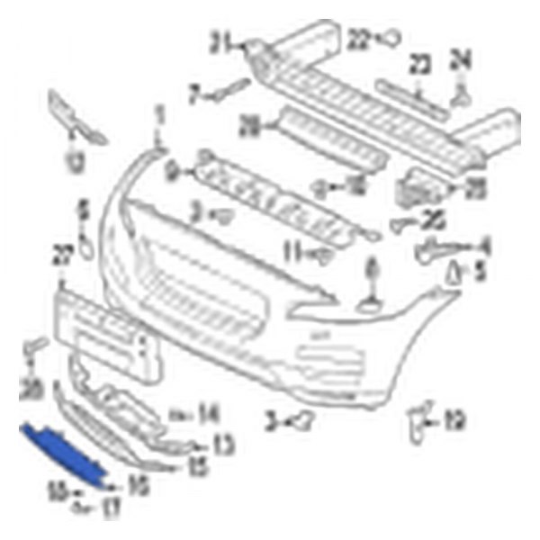 Jaguar OE T4A43598LML Rear Valance Panel