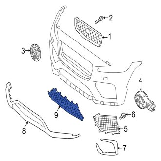 Jaguar F-Pace Replacement Grilles | Moldings, Brackets - CARiD.com