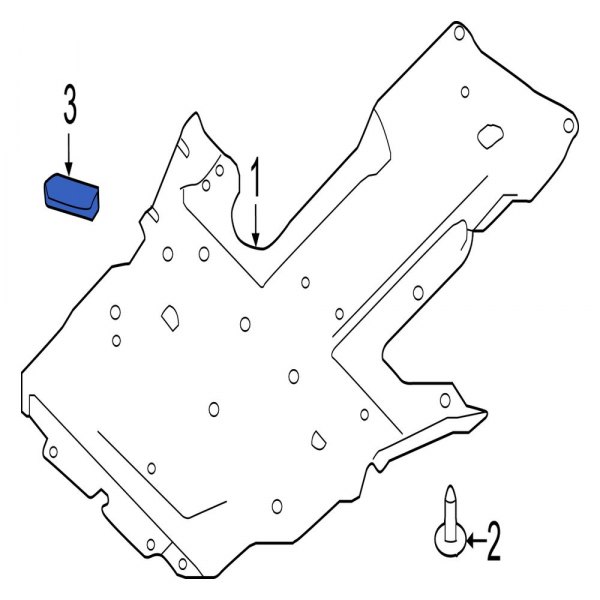 Powertrain Skid Plate Nut