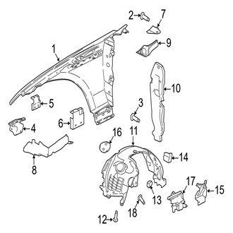 Jaguar OE - Fender & Components (Base / R-Dynamic S / S)
