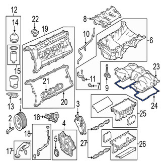 Jaguar OE - Upper Fuel Injection Plenum Gasket