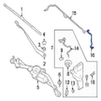 Jaguar OE - Front Windshield Washer Nozzle