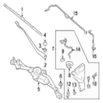 Jaguar OE - Windshield - Wiper & Washer Components
