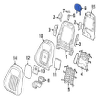 Jaguar OE - Front Headrest