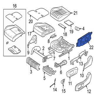 Jaguar OE - Front Right Power Seat Switch