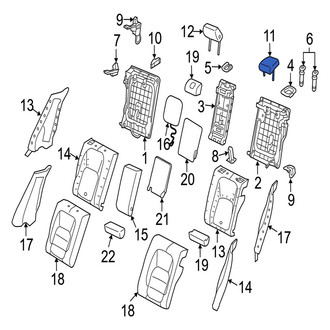 Jaguar OE - Rear Outer Headrest