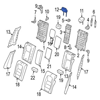 Jaguar OE - Rear Outer Headrest