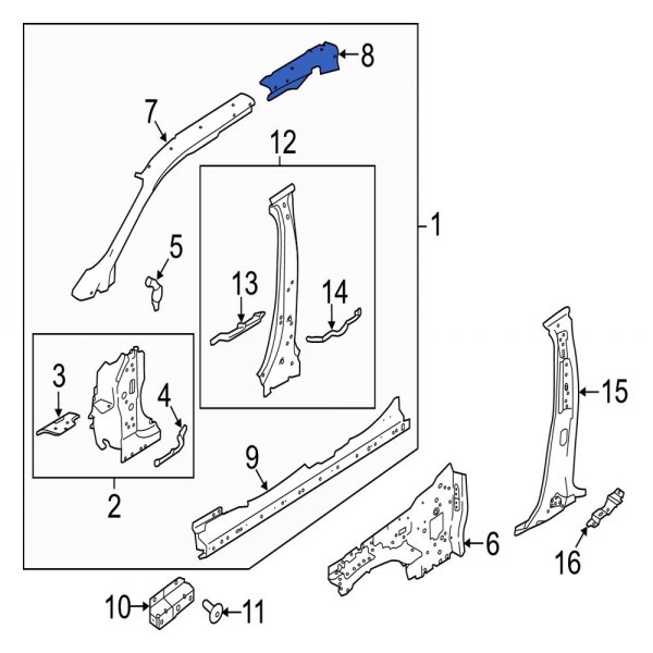 Body A-Pillar Reinforcement