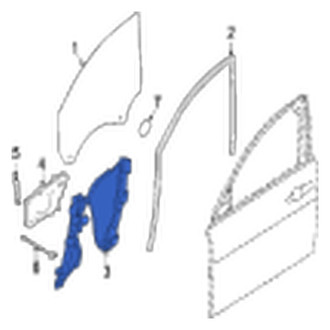Jaguar OE - Rear Right Window Regulator