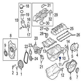 Jaguar OE - Engine Oil Drain Plug