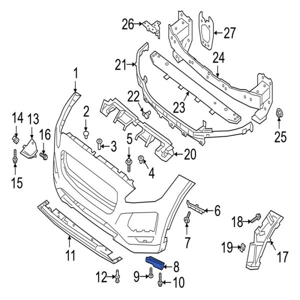 Radiator Support Air Deflector