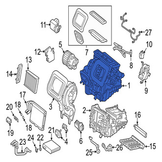 Jaguar OE - HVAC Unit Case Assembly