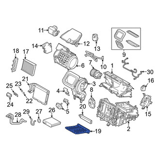 Jaguar OE - HVAC Heater Core Heater Element