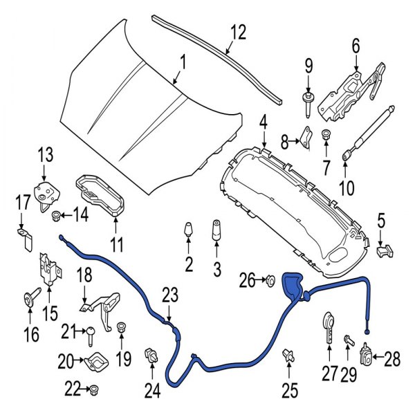 Hood Release Cable