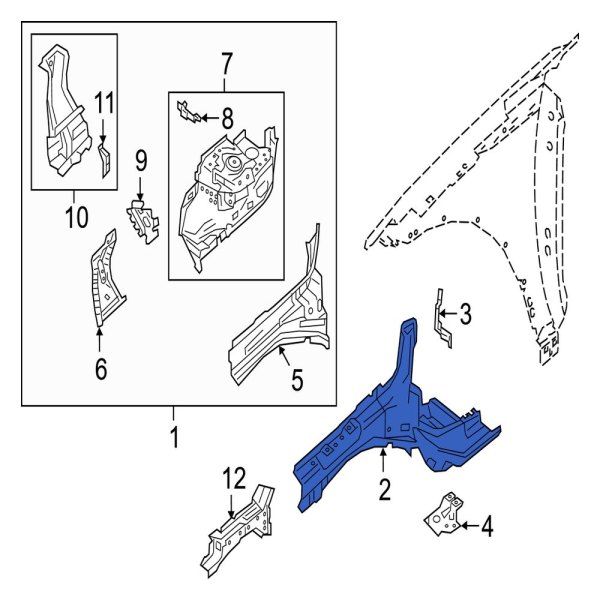 Fender Apron Assembly