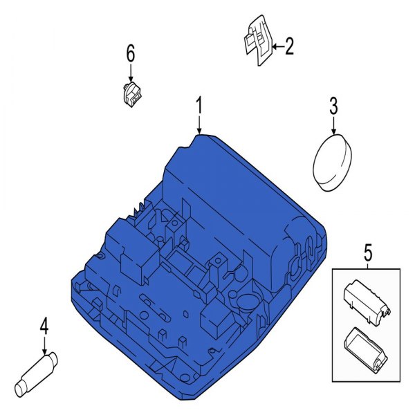 Jaguar OE J9C37016LKP Upper Overhead Console