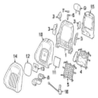Jaguar OE - Seats & Tracks - Front Seat Components (Seat Back)