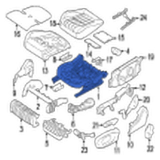 Jaguar OE - Front Right Seat Frame