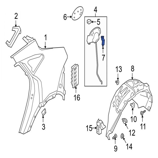 Fuel Door Latch