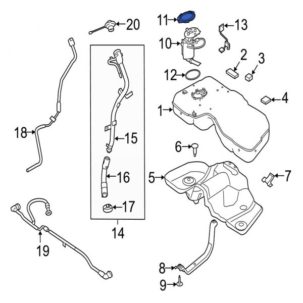 Fuel Tank Lock Ring