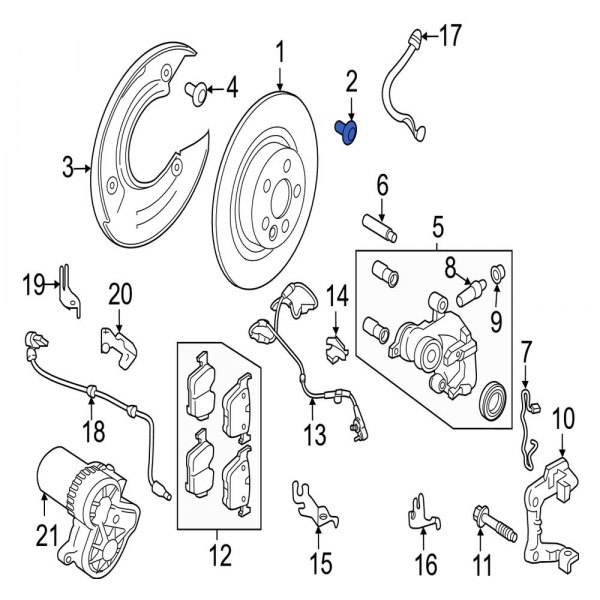 Disc Brake Rotor Set Screw