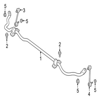 Jaguar OE - Rear Suspension - Stabilizer Bar & Components