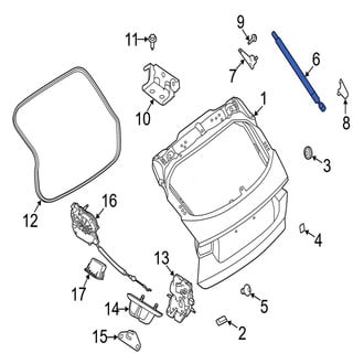 Jaguar OE - Liftgate Lift Support