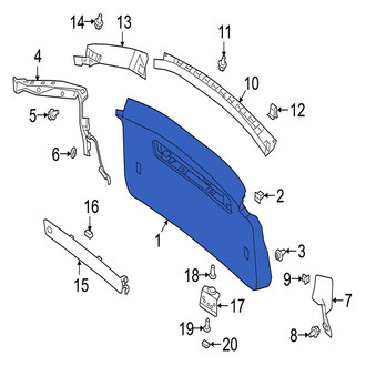 Jaguar OE - Rear Lower Liftgate Trim