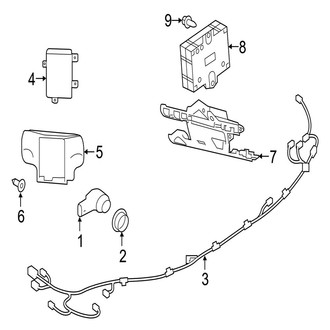Jaguar OE - Rear Bumper - Electrical Components