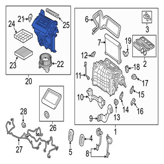 Jaguar OE - HVAC Blower Case Assembly