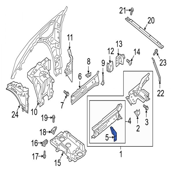 Frame Side Member Bracket