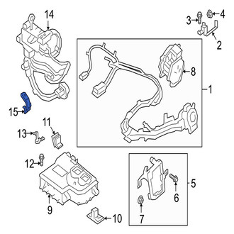Jaguar OE - Right Battery Cable Harness Bracket