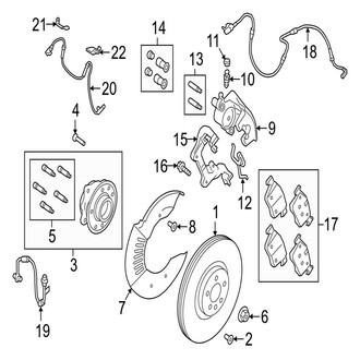 Jaguar OE - Front Suspension - Brake Components