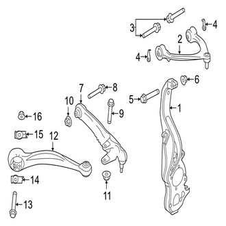 Jaguar OE - Front Suspension - Suspension Components