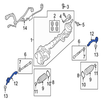 Jaguar OE - Outer Steering Tie Rod End